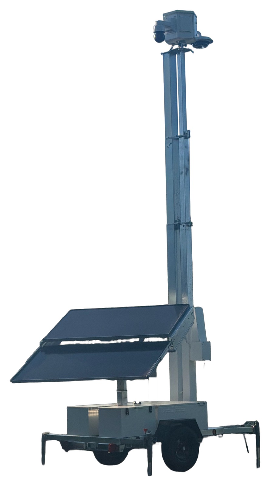 Finished build: Mobile Defense Solutions MST-Base with the AXIS P3747-PLVE and C1310-E Mk II on the 20 ft mast.