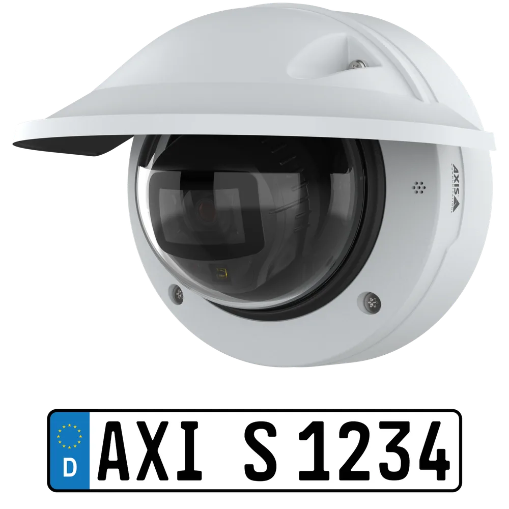 Axis P3285-LVE Kit License Plate Verifier kit, 2 MP LPR dome, 10 mm